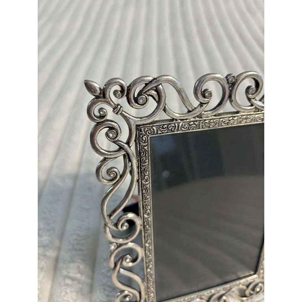 Philip Whitney Ltd Antique Silver Finish 4x6” home ornate Grandmacore old money